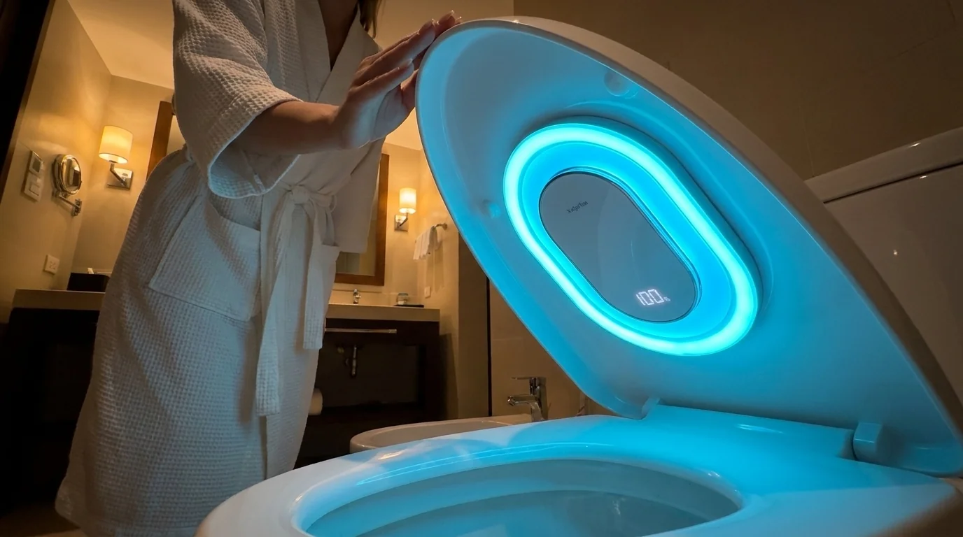 ADEMOKE UV Toiletten Sterilisator mit Bewegungssensor und Aromatherapie Pad